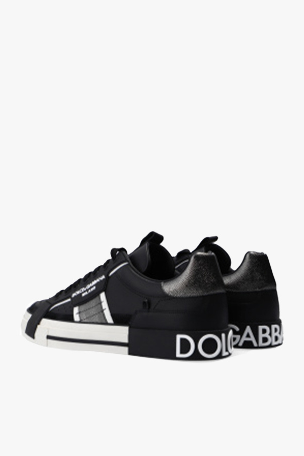 スニーカー DOLCE & GABBANA Woman Sneakers Black CK2343AI446 8Z871 Dolce & Gabbana Fast rhinestone-embellished Sneakers | Black